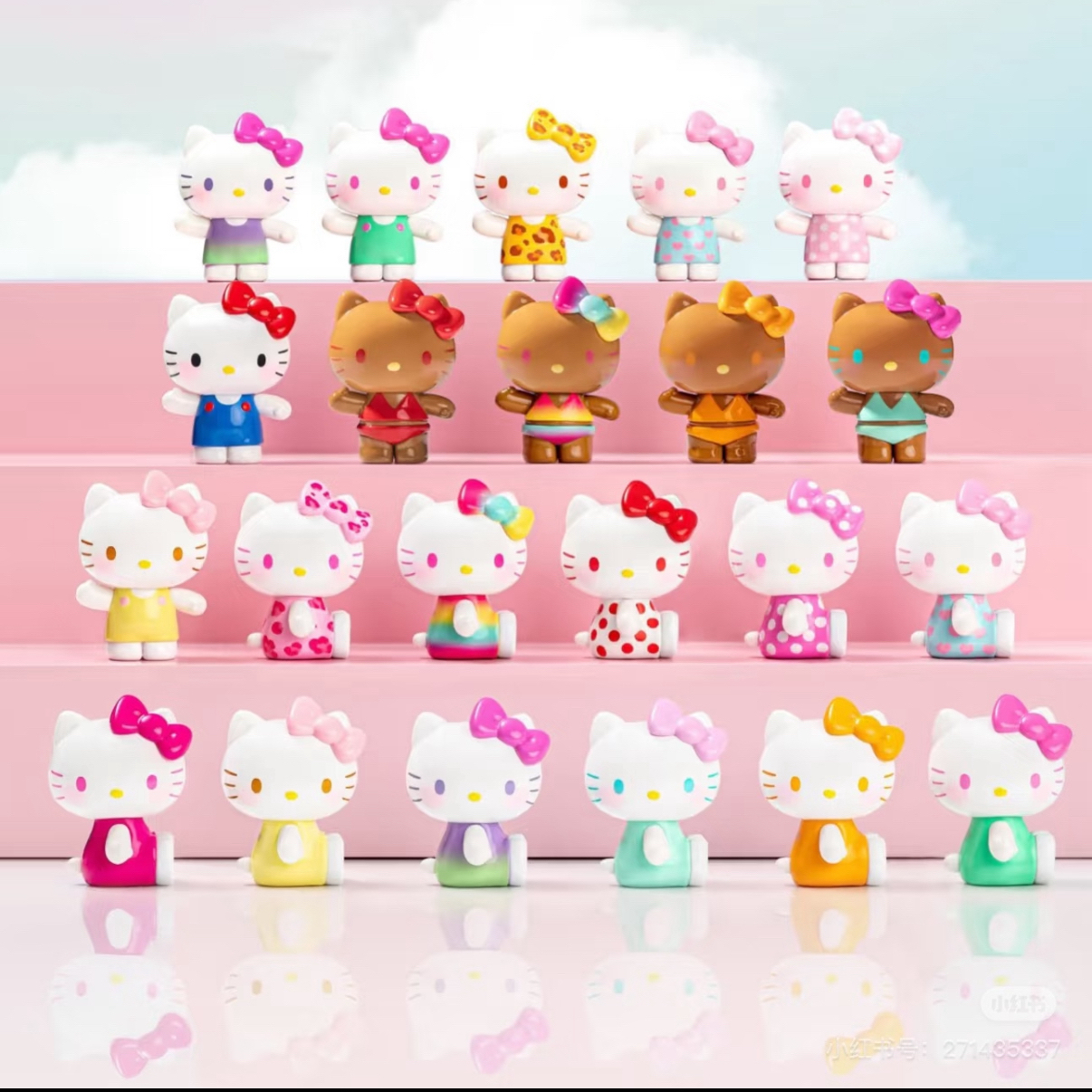 （代拆）HelloKitty夏日彩虹糖系列萌粒盲盒