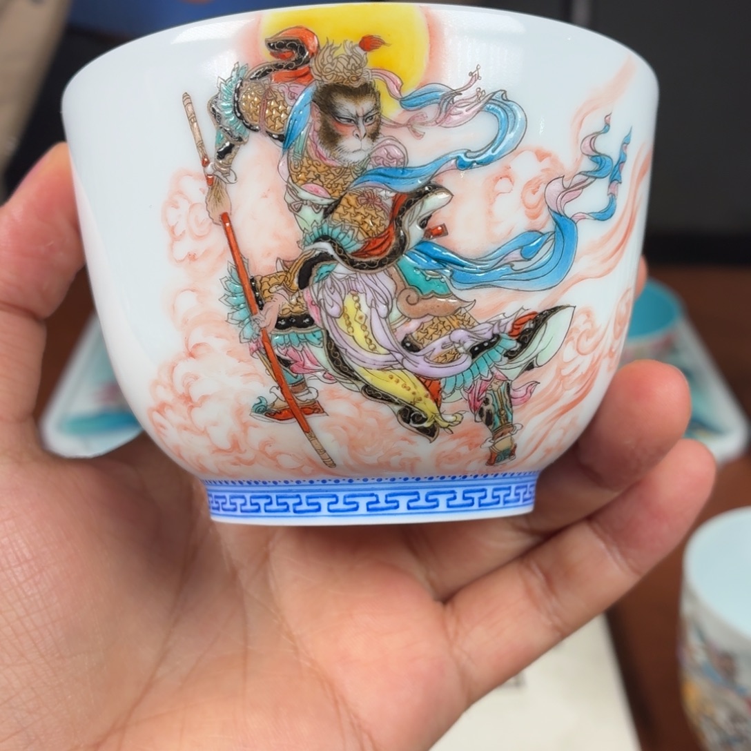 杯子瓷瓷姑娘景德镇陶瓷