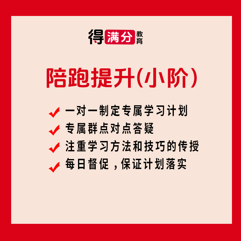 1V1陪跑提升（小阶）