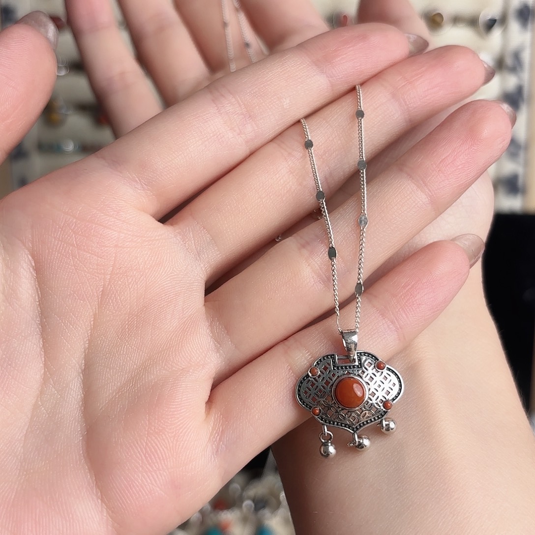 925银925银红项链