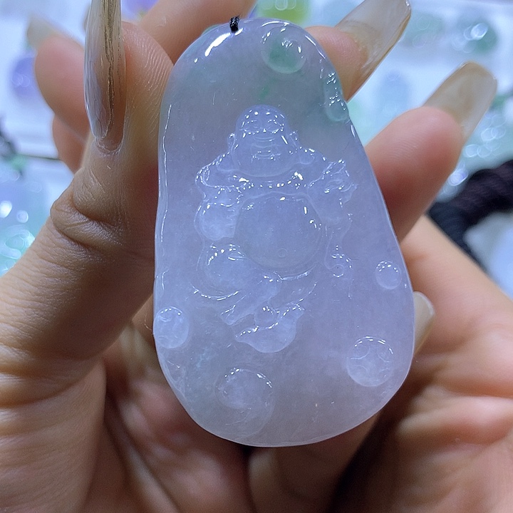翡翠颈饰未镶嵌天然翡翠A货吊坠