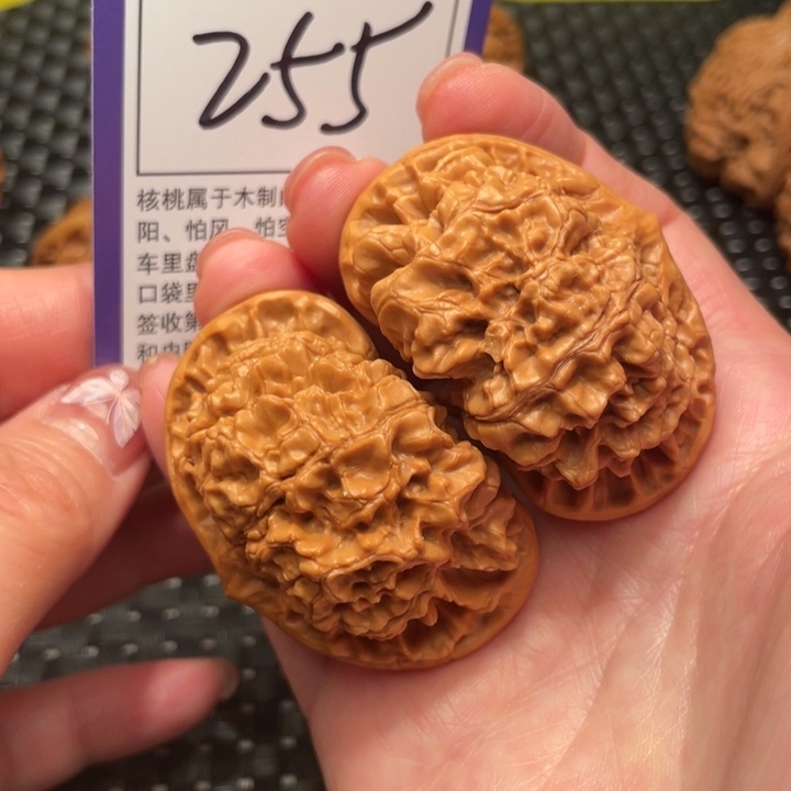 文玩核桃把件51官帽255