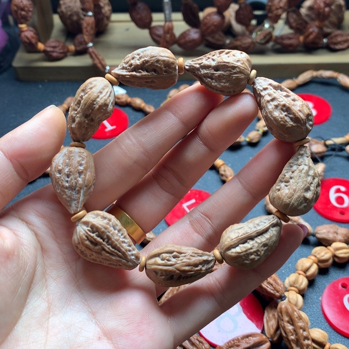 文玩核桃手串100水滴异型