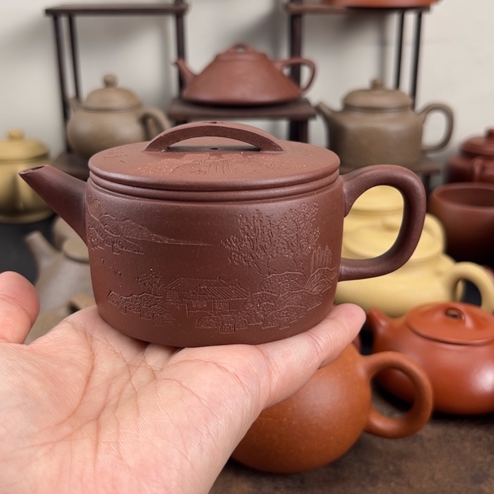 ^***^茶壶紫砂全手工汉瓦