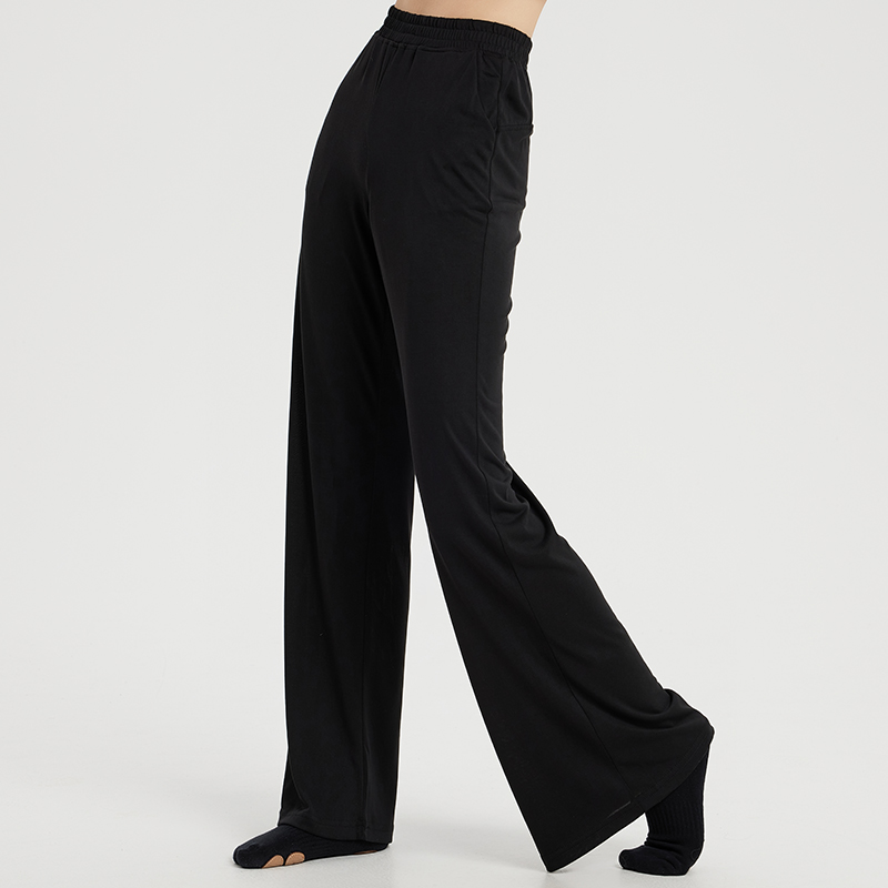 万年裤现代舞蹈裤女新款练功瑜伽裤宽松裤集训民族舞阔腿裤铜氨丝