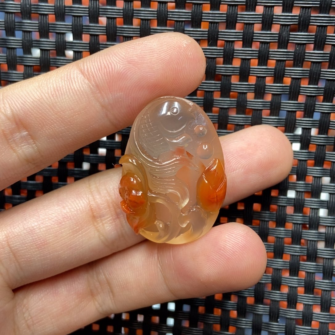 南红玛瑙未镶嵌吊坠(不含链)