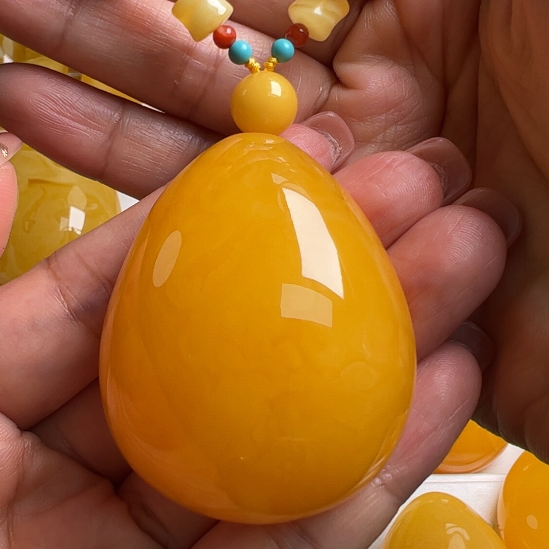 蜜蜡毛衣链未镶嵌无优化