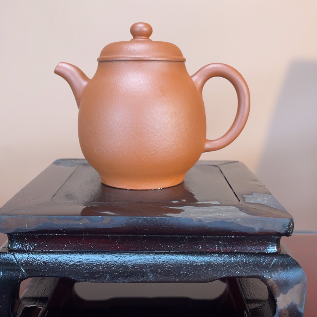 茶壶紫砂原矿红泥  180cc
