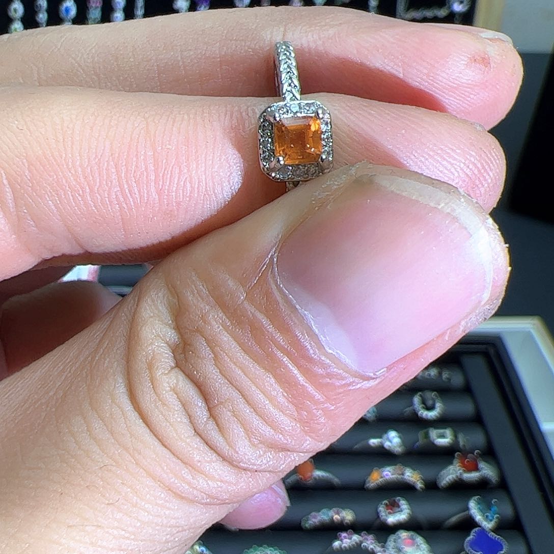 紫晶珠宝半成品银S925镶嵌