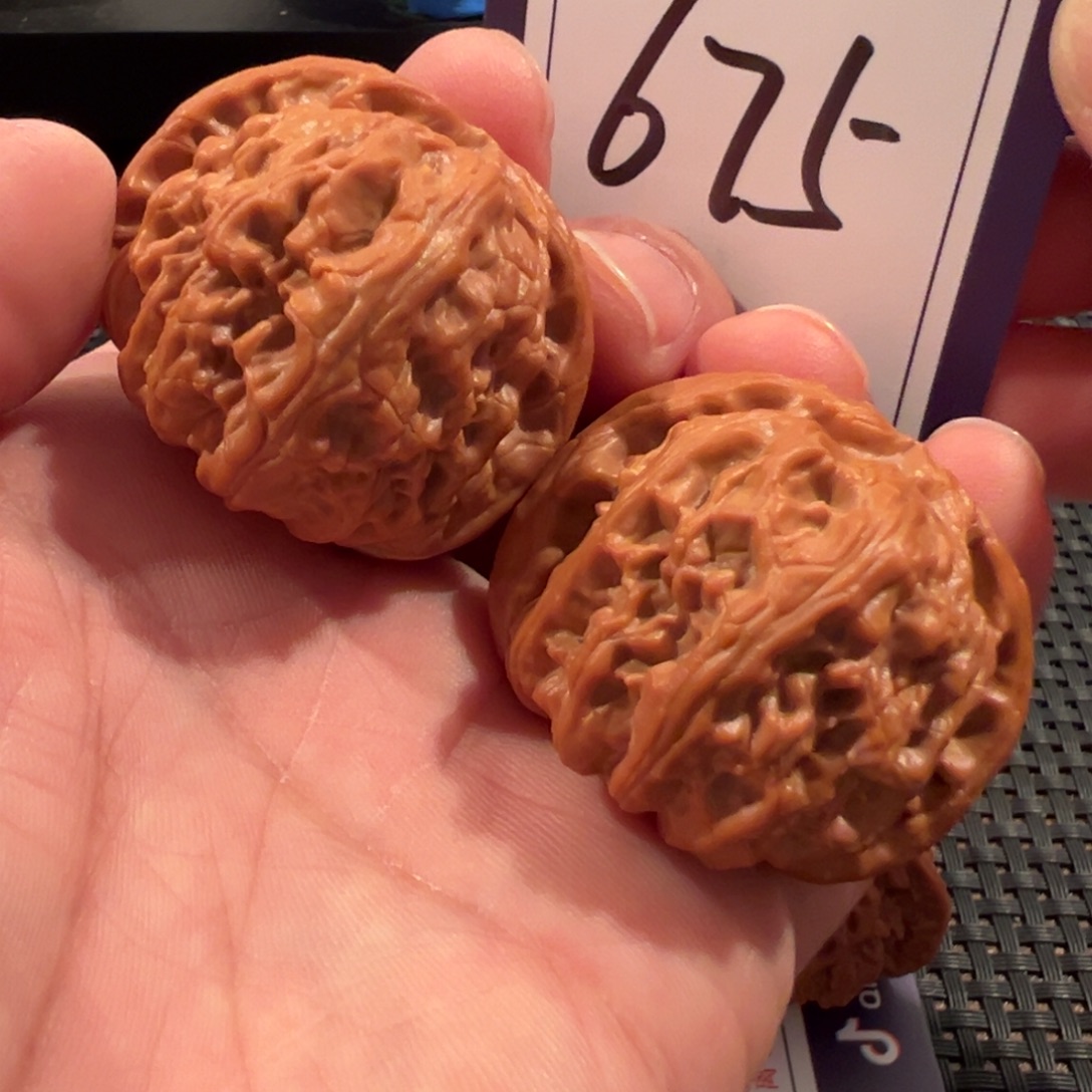 把件文玩核桃全品球白41尺寸675号