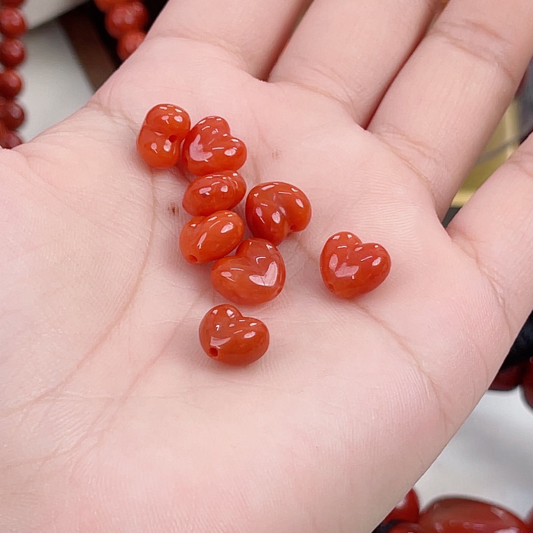 未镶嵌瓦西爱心（多样式发其一）南红玛瑙