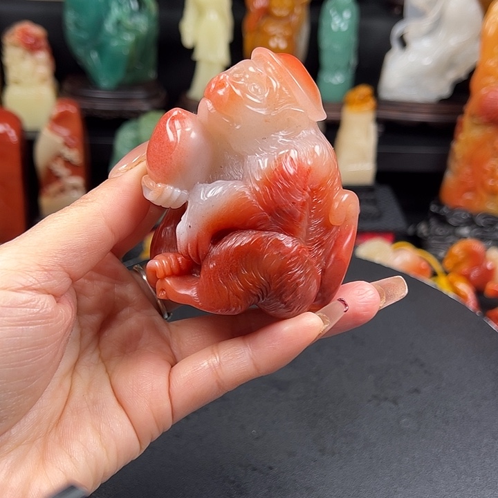 寿山石高山水冻石