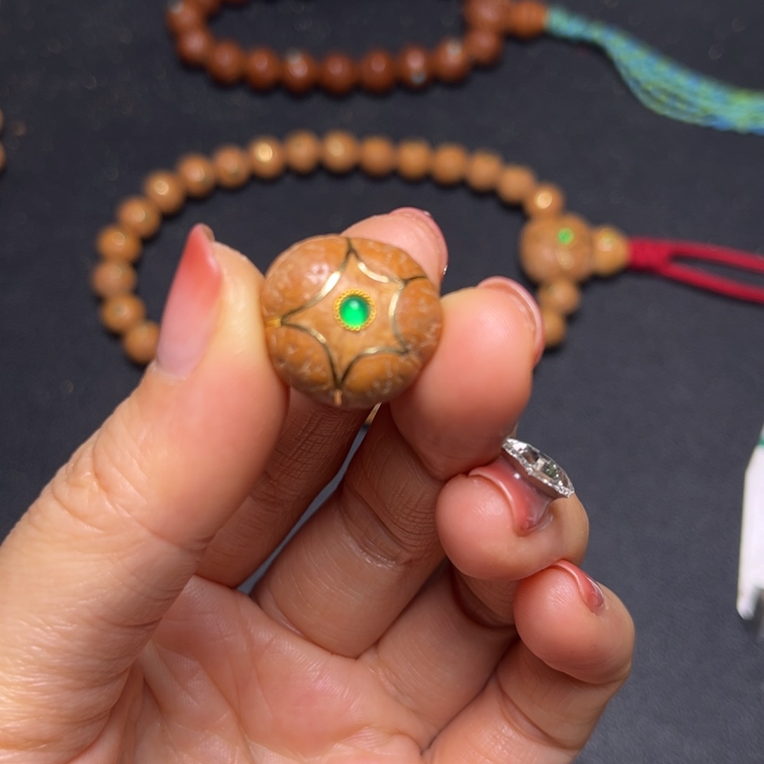 凤眼菩提吊坠五星三通