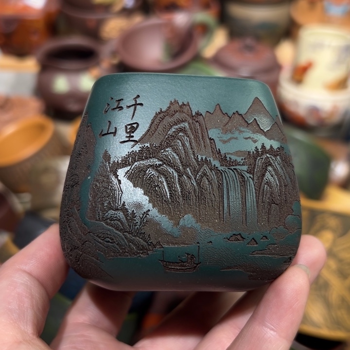 紫砂茶杯宜兴紫砂主人杯