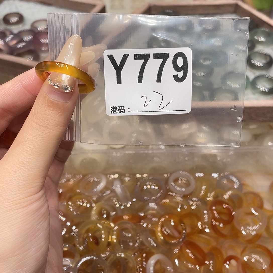 玛瑙/玉髓未镶嵌戒指779