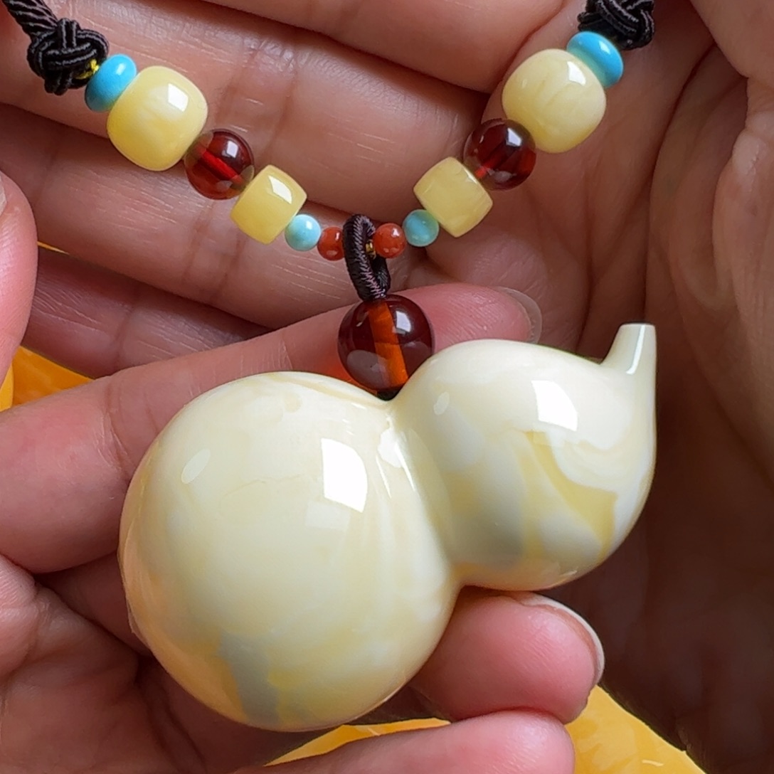 蜜蜡毛衣链未镶嵌无优化