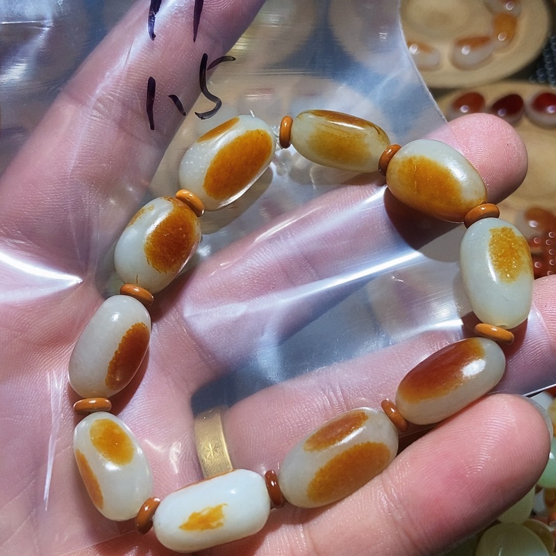 未镶嵌手链和田玉墨*