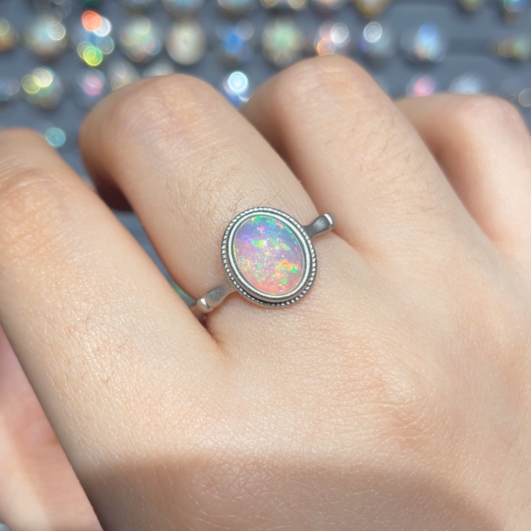 欧泊欧泊戒指银S925镶嵌