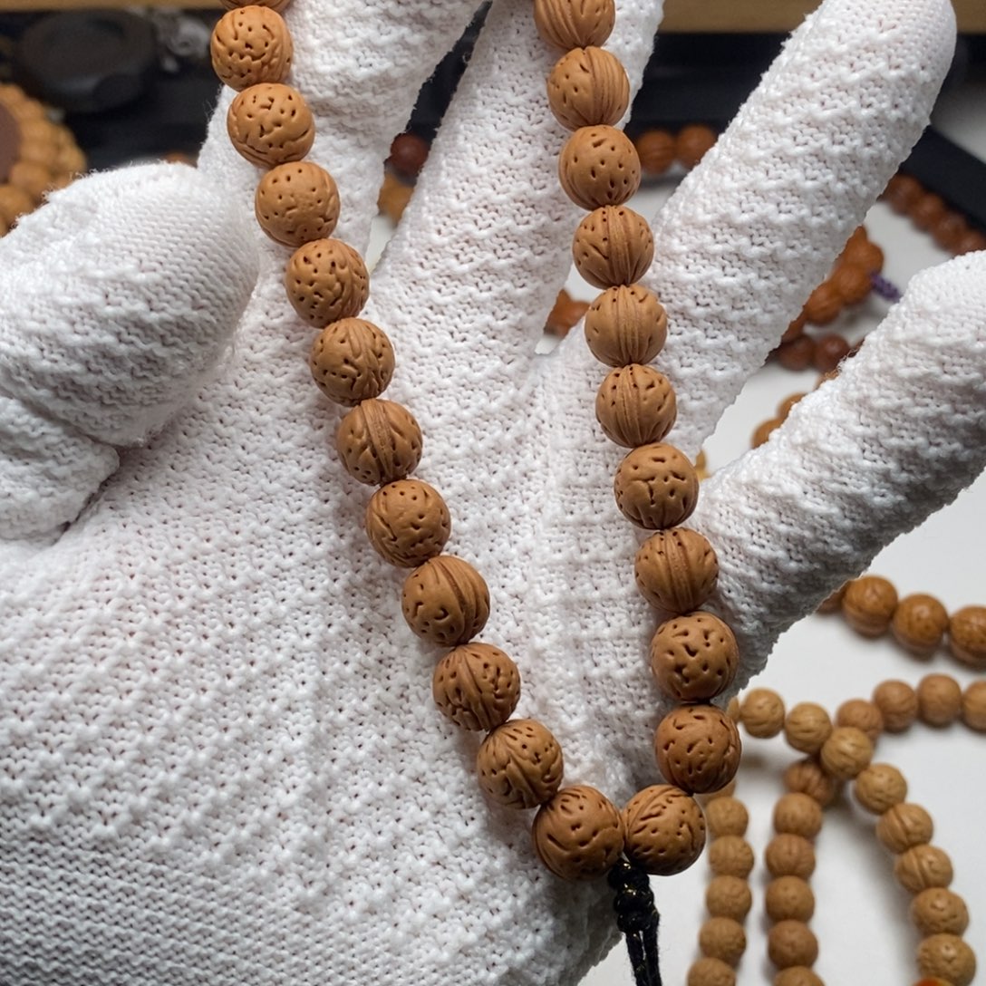 忆***人桃核吊坠东北野生核手持