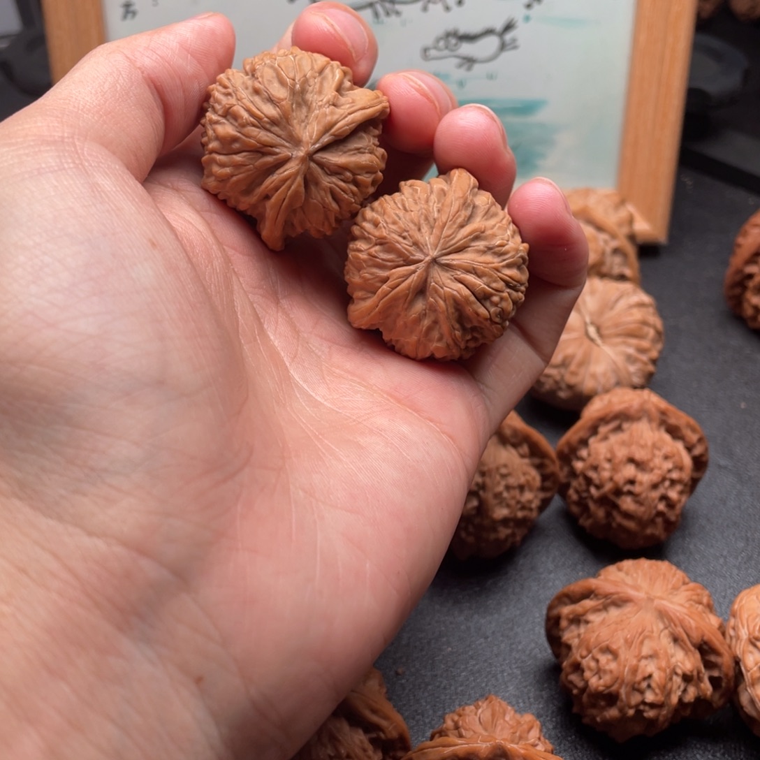 文玩核桃把件蓟县元宝异