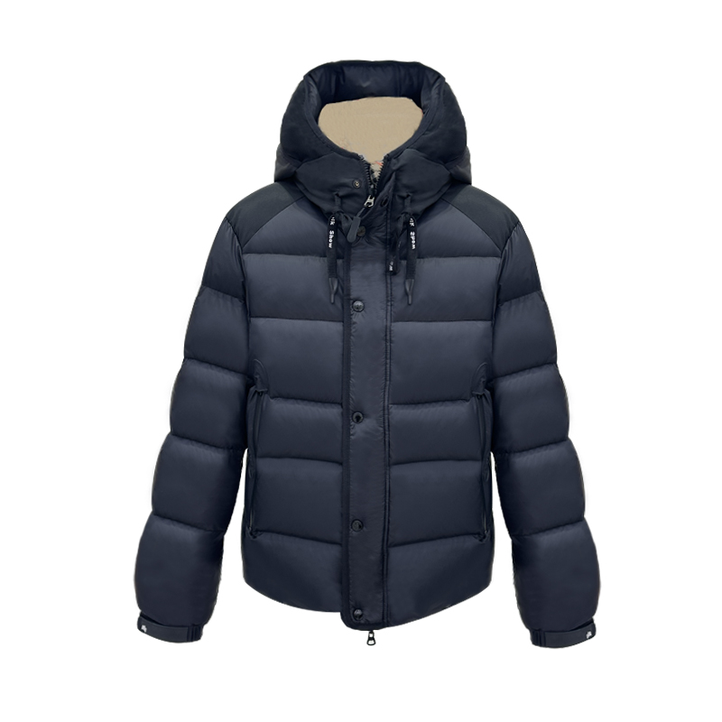 【M】2025新款双面可穿手袖调节男女同款连帽羽绒服外套 W5009