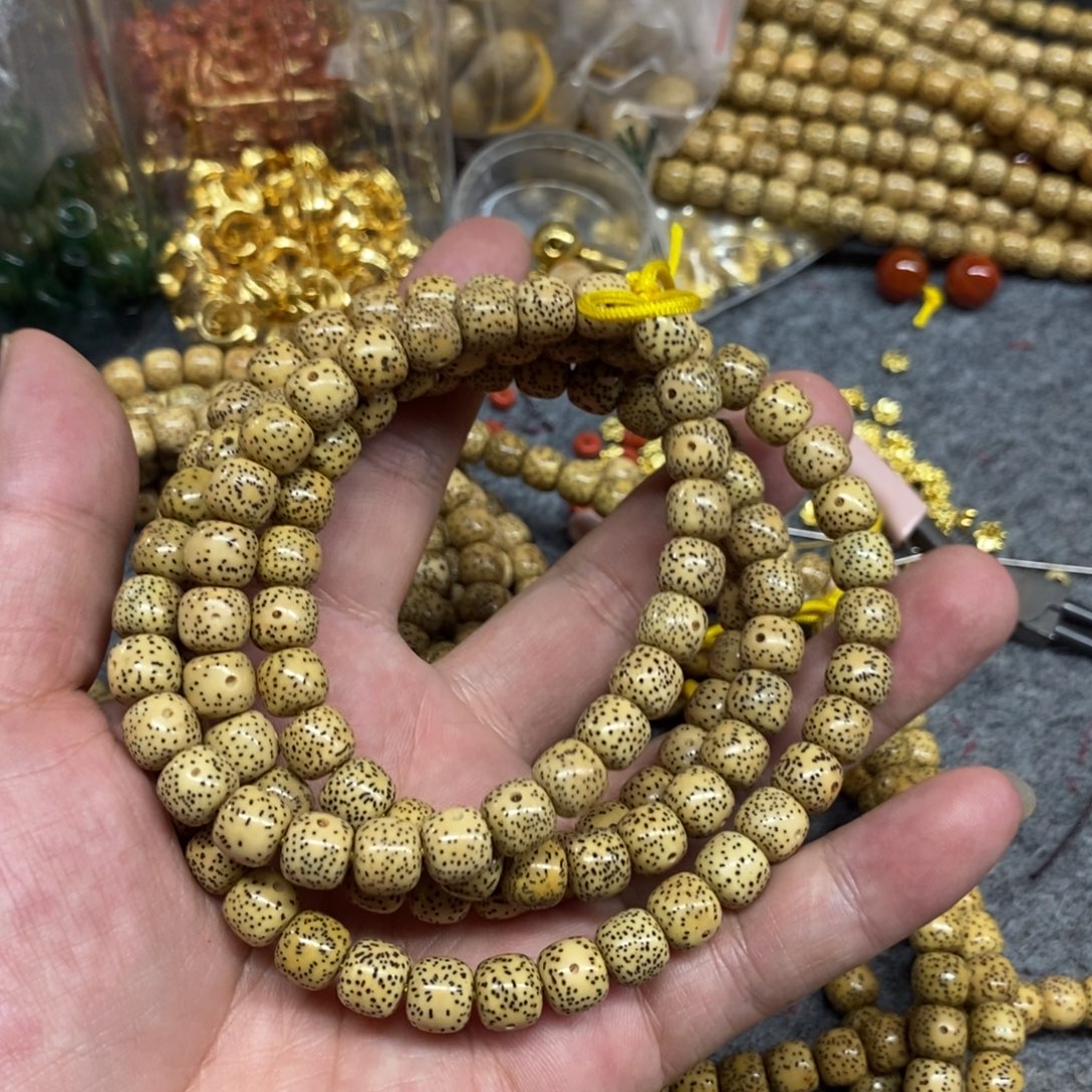 星月菩提手串精品鸡油黄8/9/108/26.88