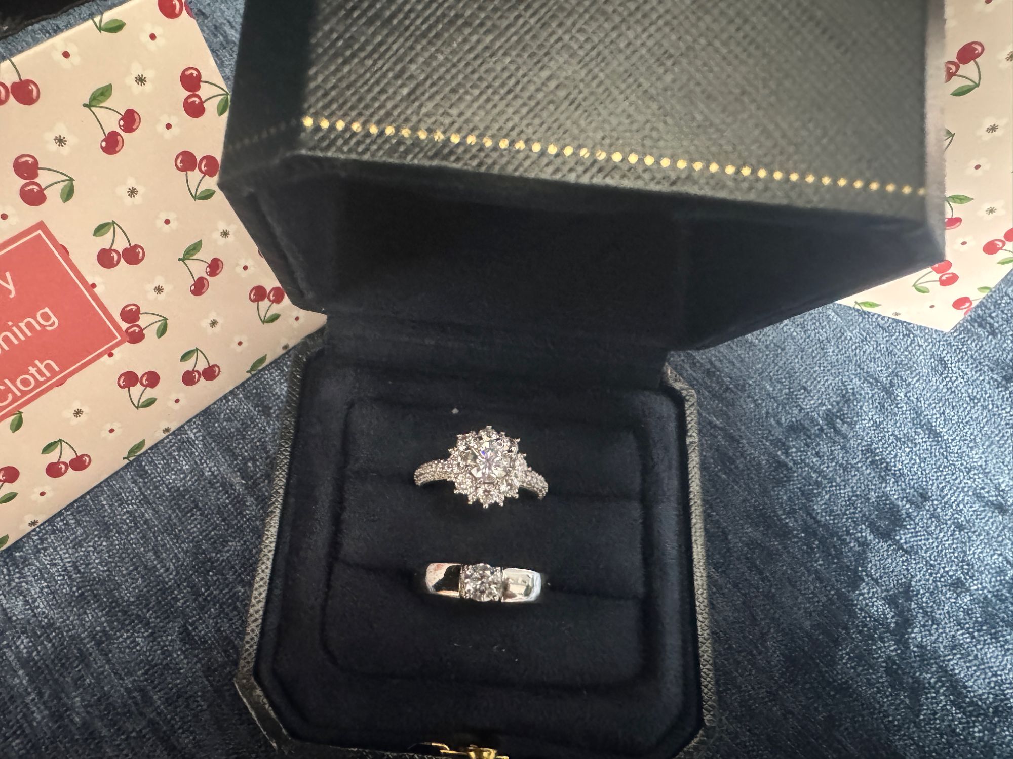 铜合金戒指 订婚对戒结婚对戒时尚轻奢精致