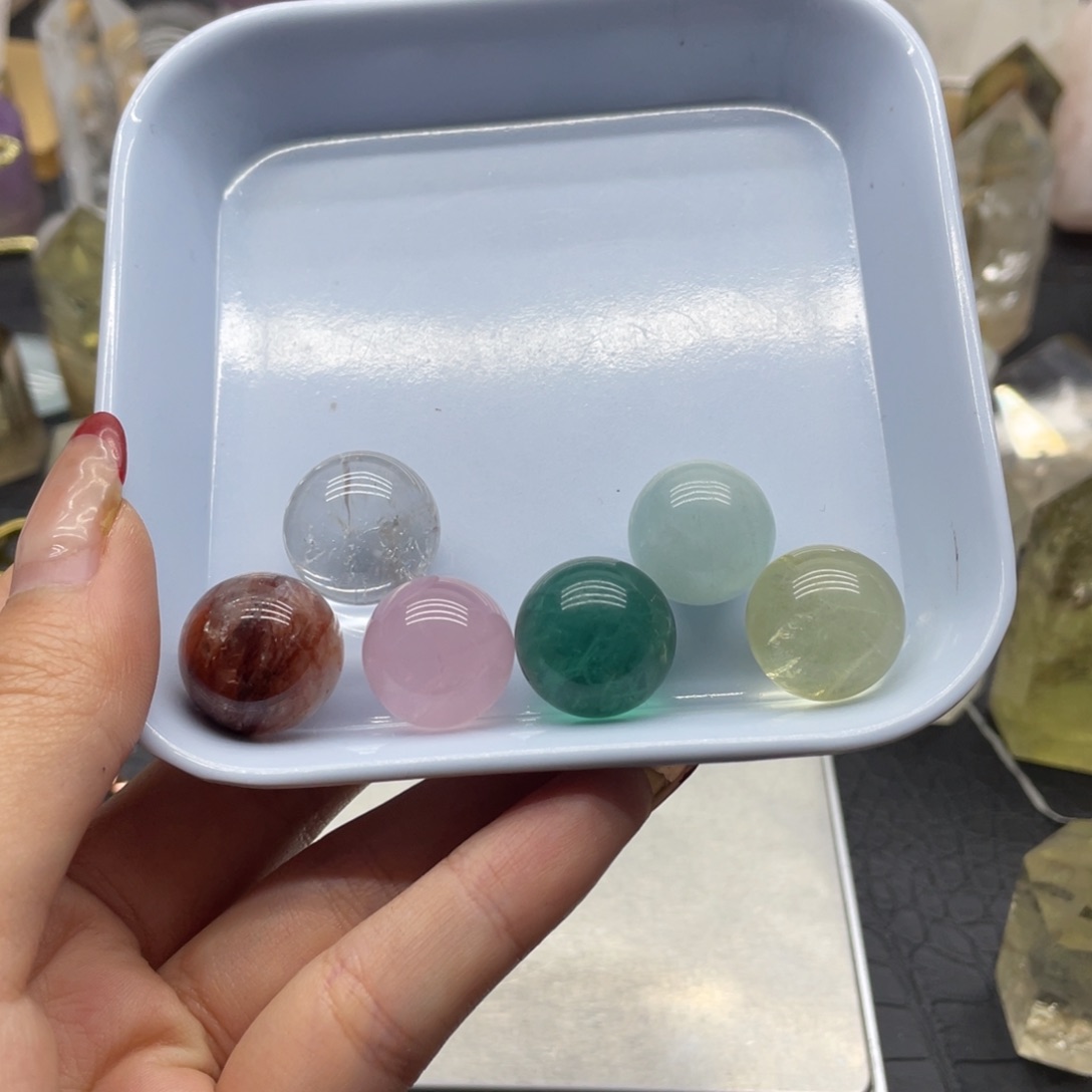 水晶30未镶嵌茶***心七星盘