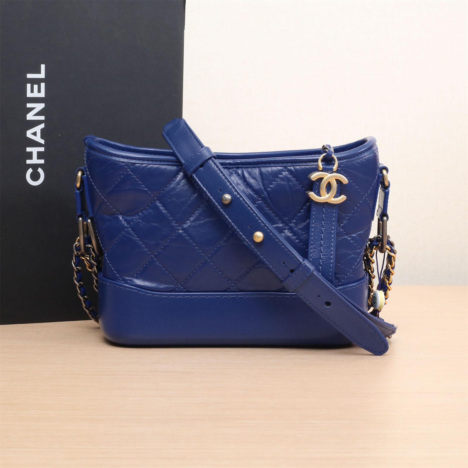 95新 Chanel/香奈儿 活动双双 GABRIELLE 流浪 小号 20cm 皮革C
