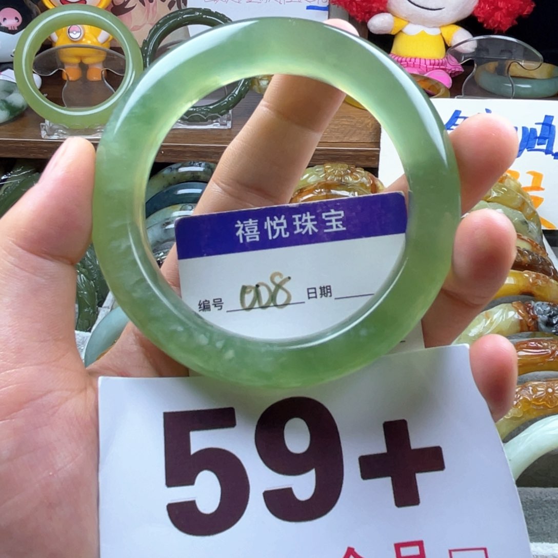 未镶嵌蛇纹石玉手链A*图