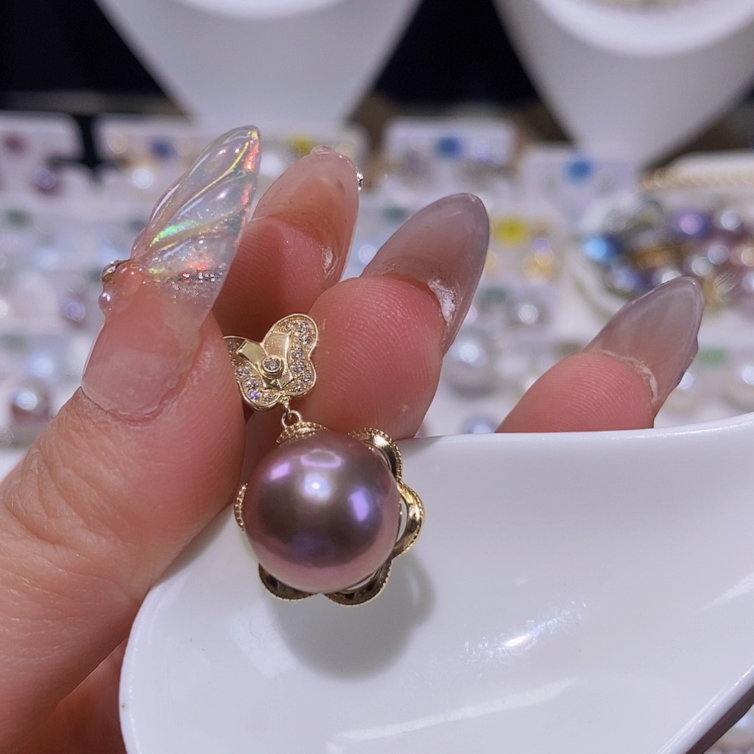 淡水珍珠颈饰银S925镶嵌