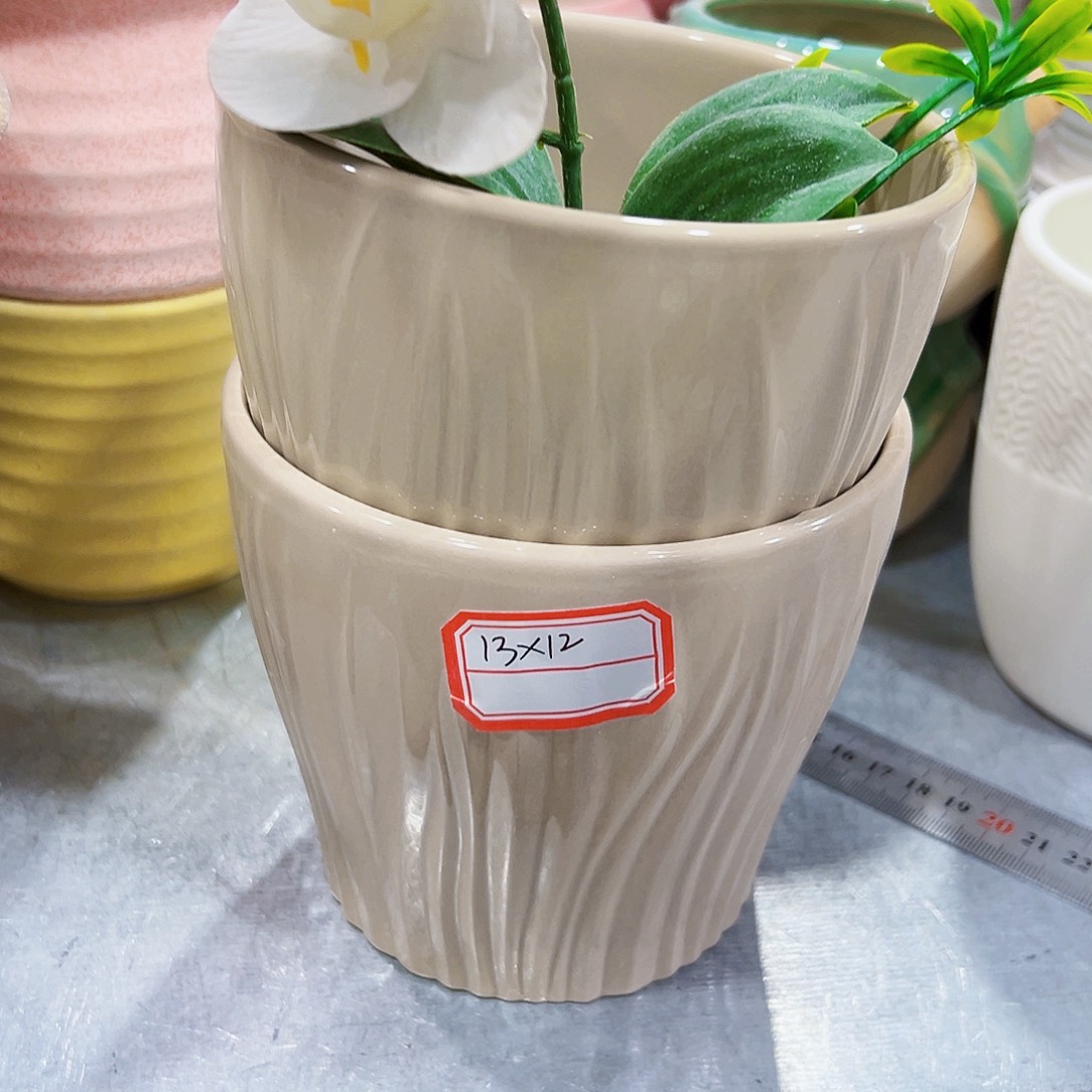 有孔，外贸尾单陶瓷花盆凑单10米包邮