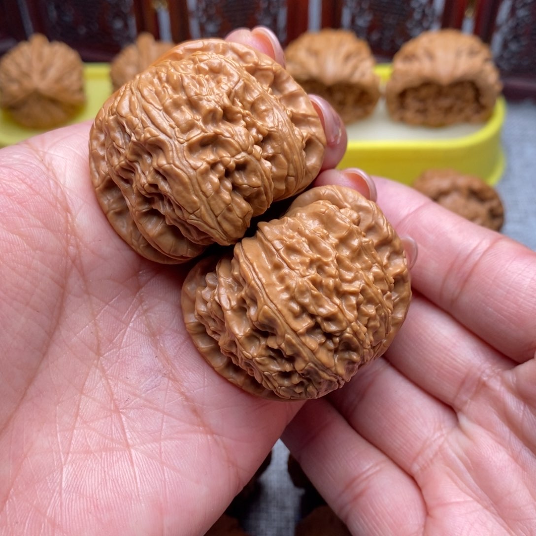 文玩核桃把件球白43