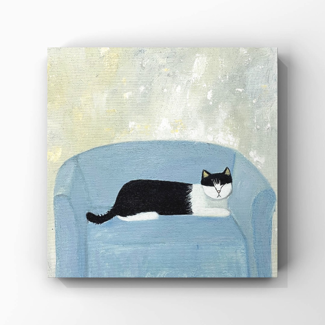 【沙发猫咪】 原创挂画 “50*50” No.1158