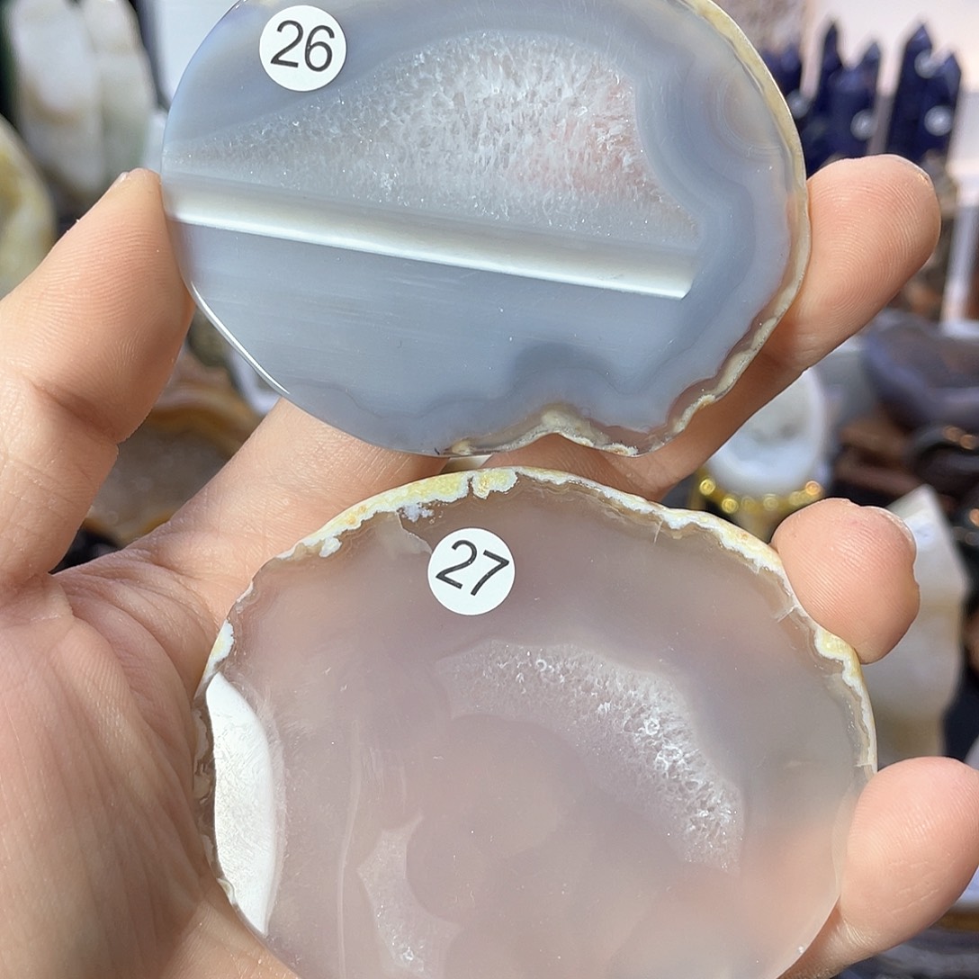 水晶超薄款两片未镶嵌