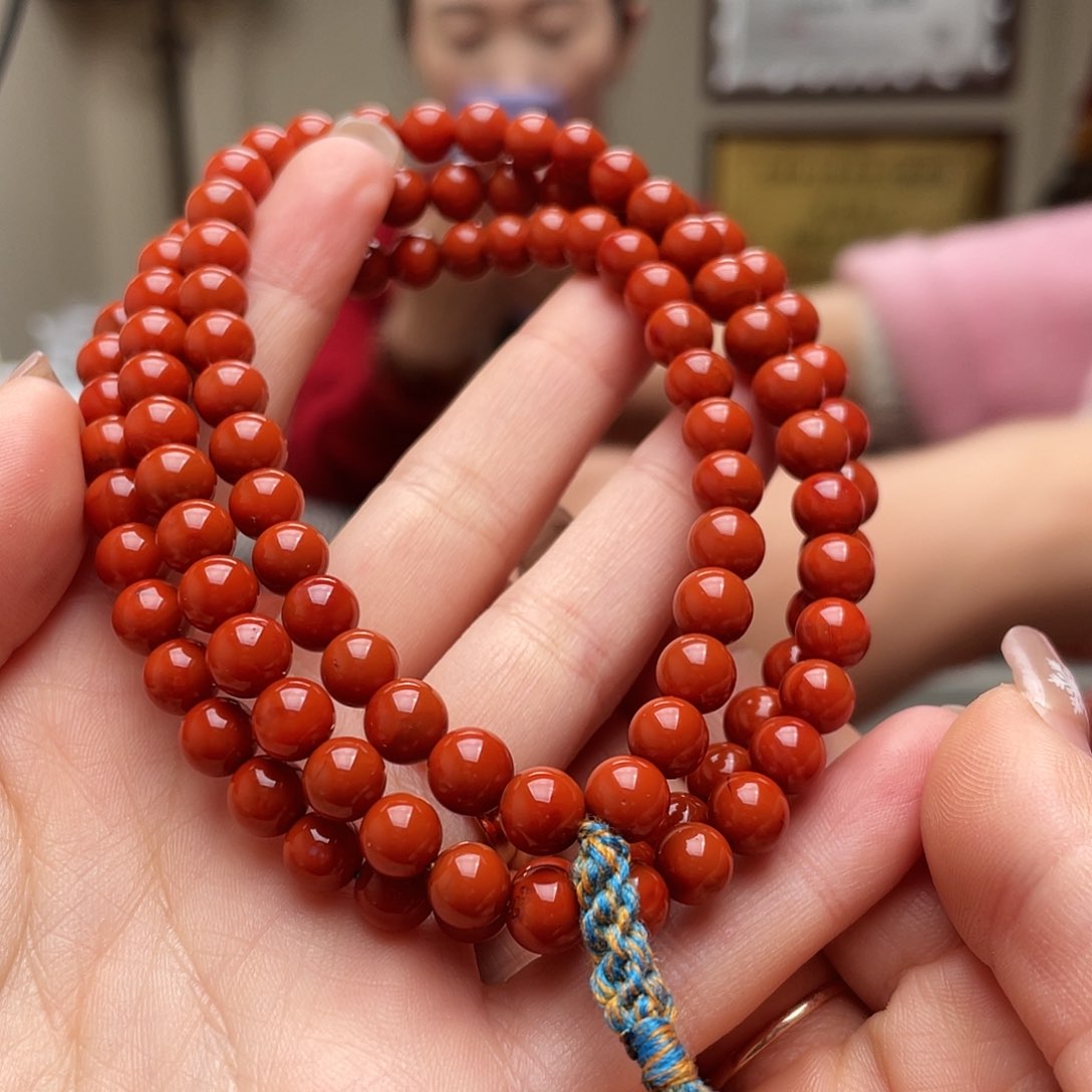 南红玛瑙手链未镶嵌