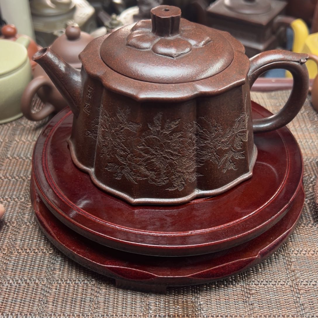 紫砂茶壶宜兴原矿紫砂壶450毫升容量