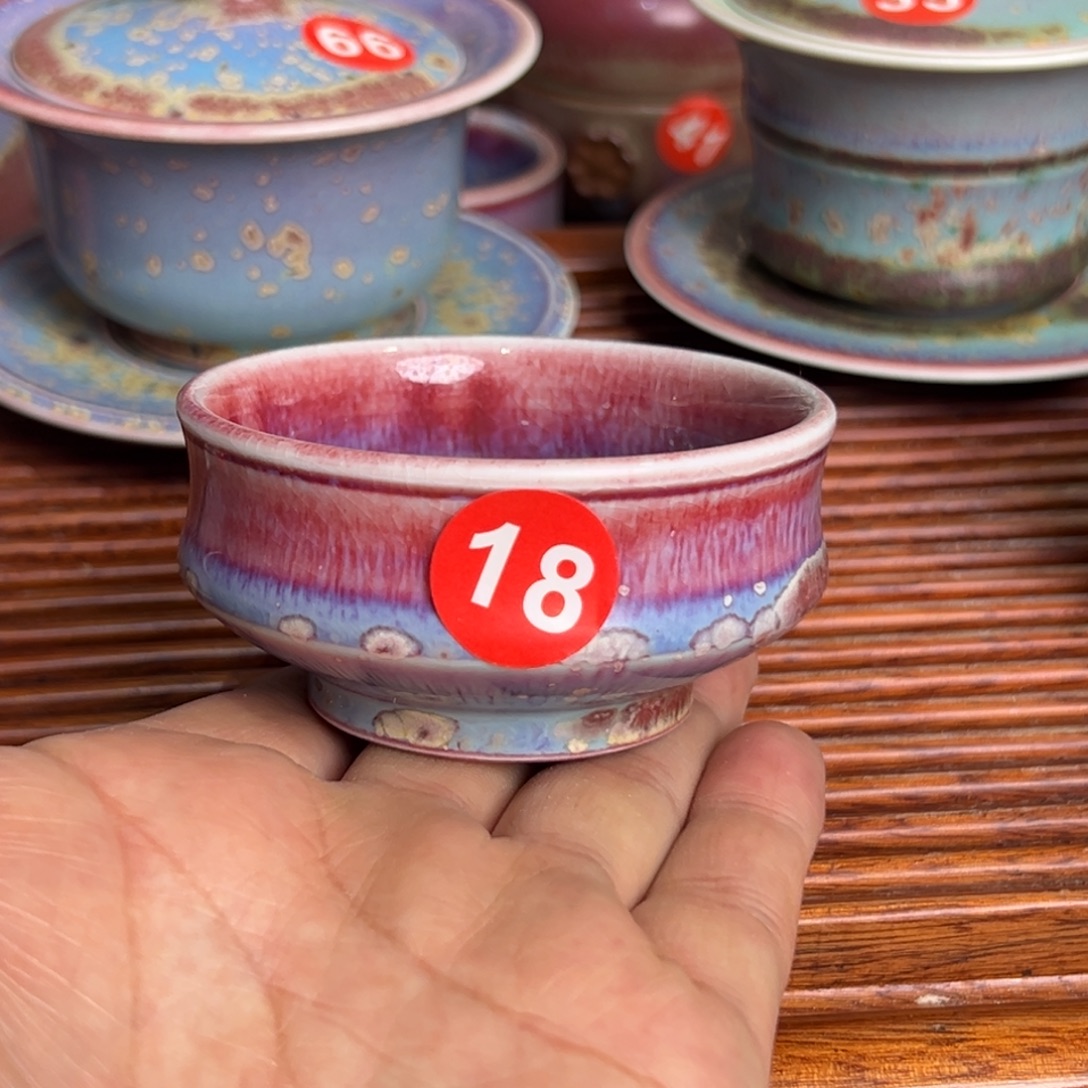 手工制作钧窑茶器