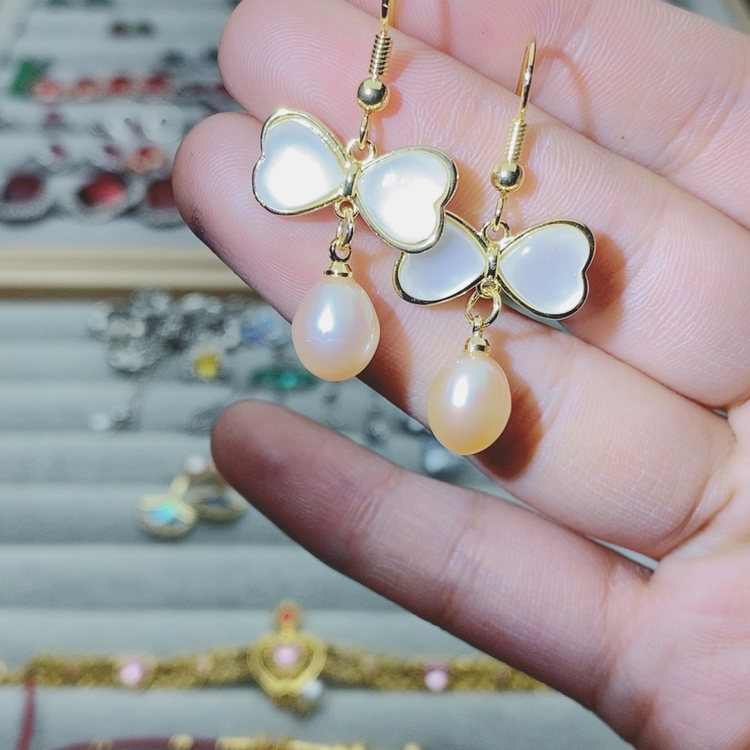 【闪购商品】托帕石耳饰银S925镶嵌