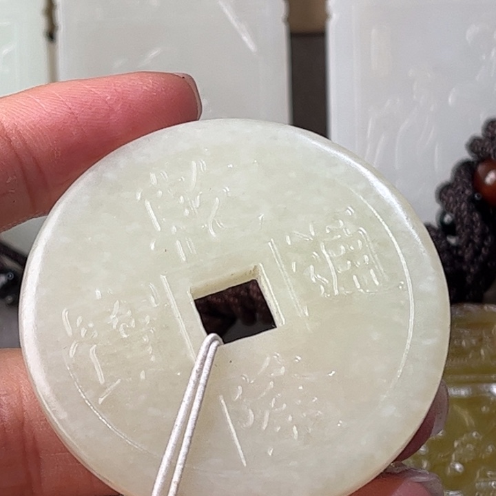 和田玉挂件未镶嵌桃****2