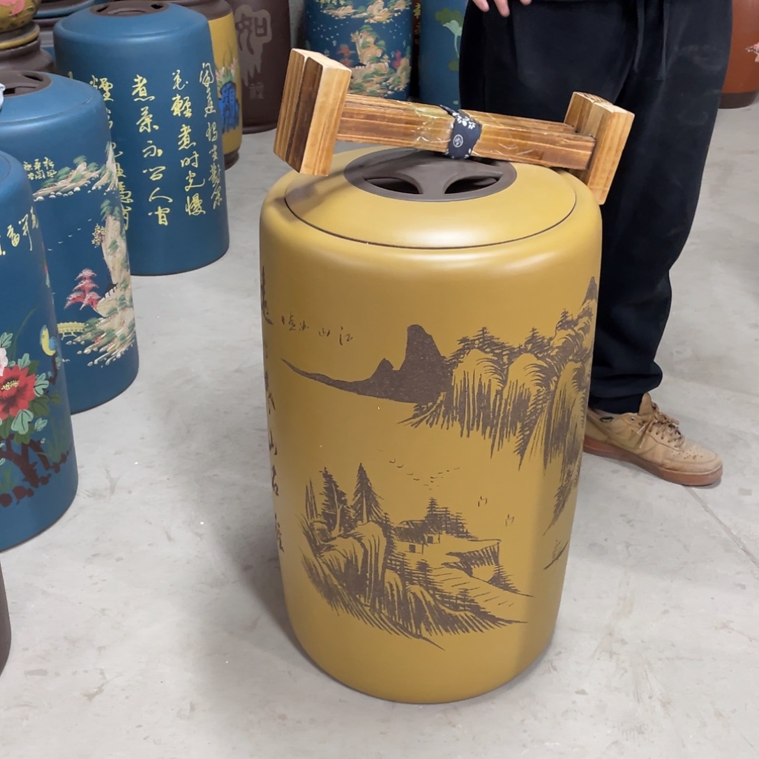宜兴原矿紫砂茶叶罐
