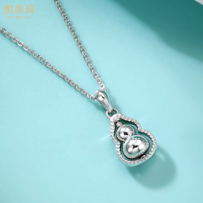 坠链均足银  葫芦旋转新中式吊坠