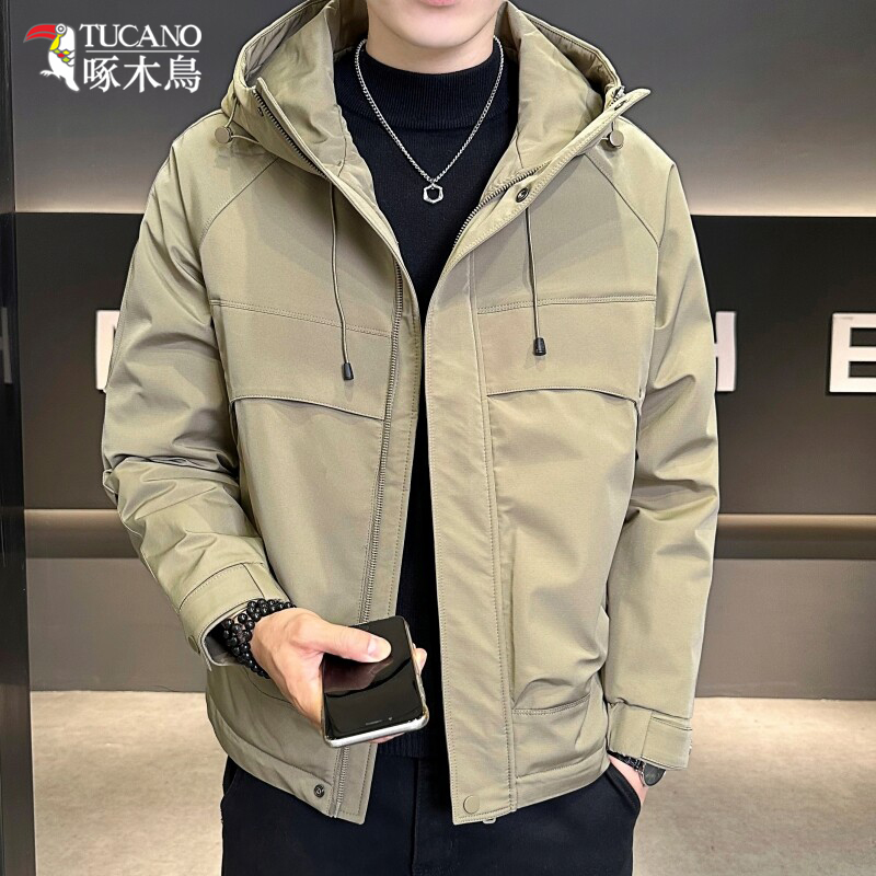 TUCANO/啄木鳥时尚潮流连帽夹克男青年宽松百搭休闲工装外套1918