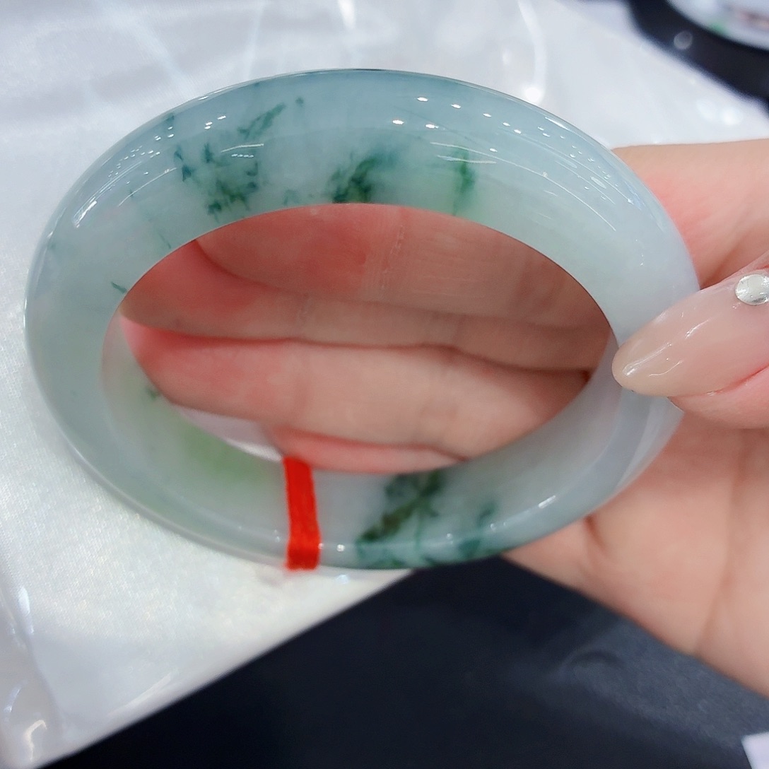 翡翠未镶嵌手镯翡翠58圈口（强推款）