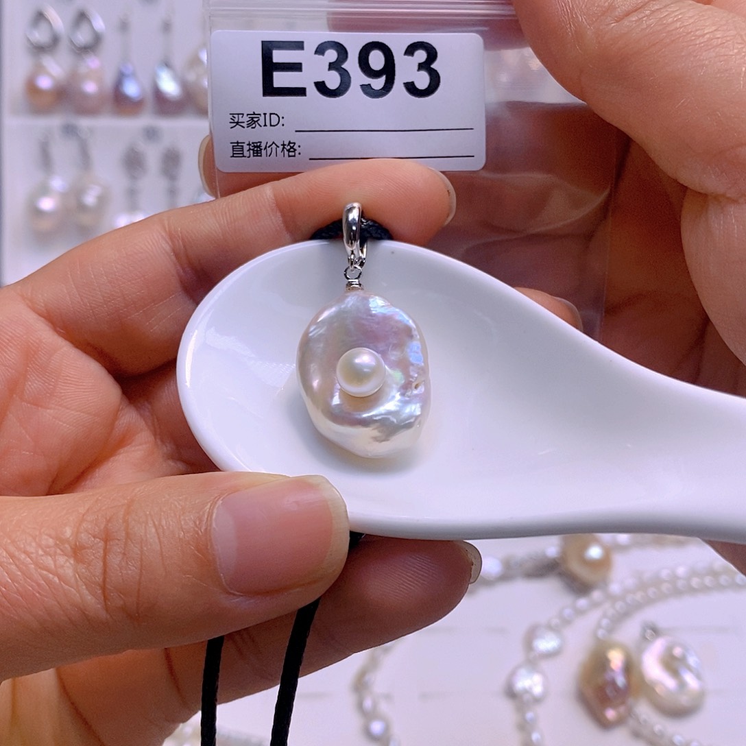 淡水珍珠颈饰银S925镶嵌