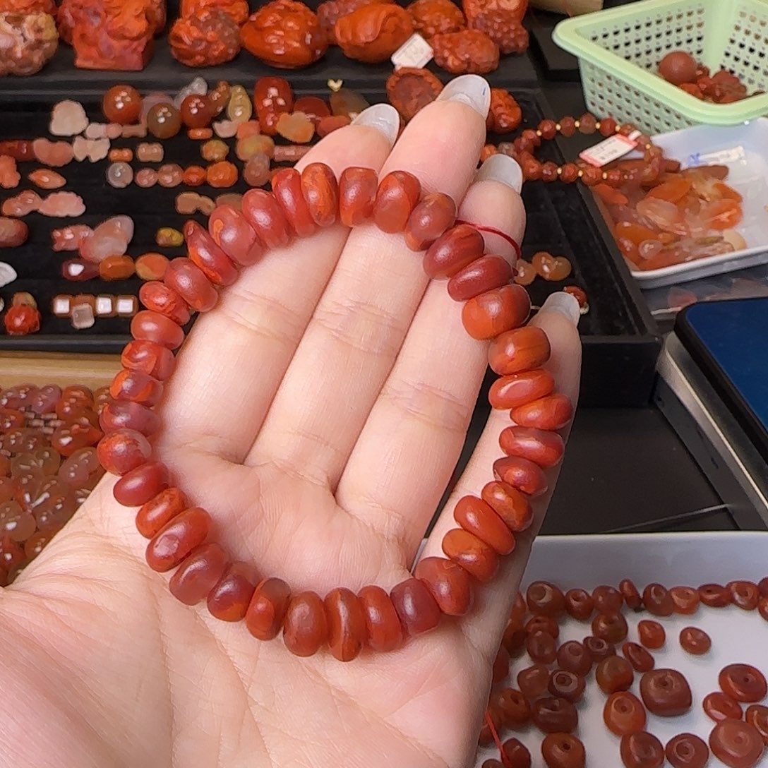 星***条吊坠(不含链)未镶嵌南红玛瑙