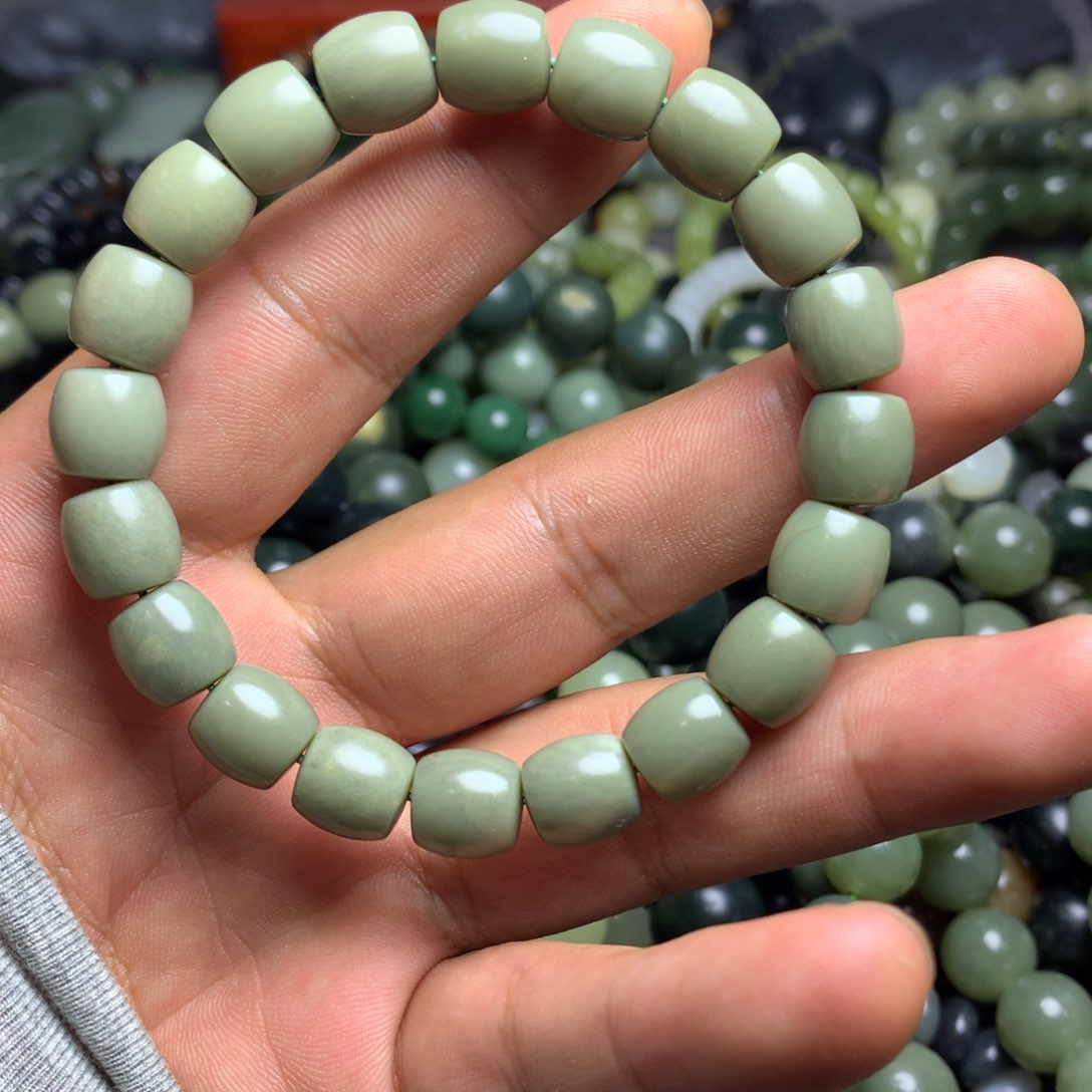 和田玉手链未镶嵌信