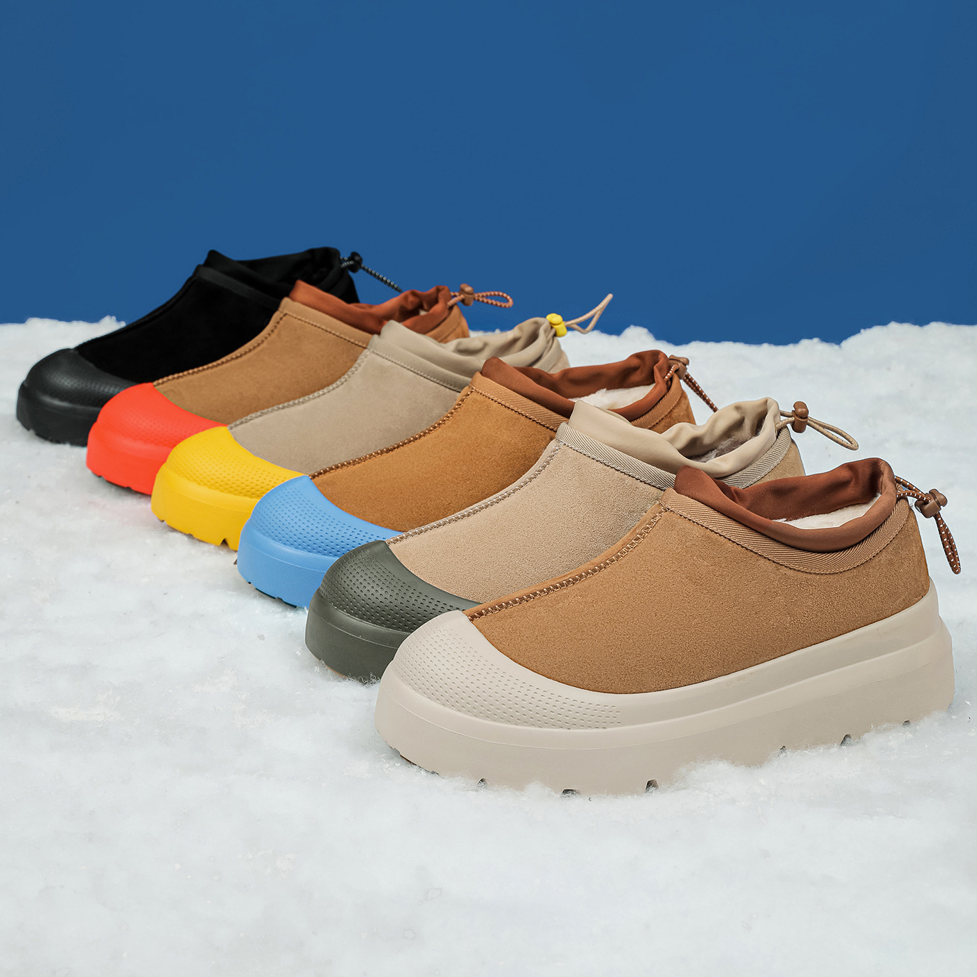 油叽叽王一博同款雪地靴男女情侣款冬季低帮棉鞋加绒加厚保暖鞋子