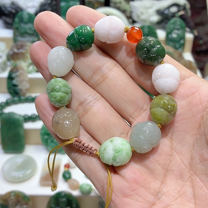 独山玉未镶嵌手串