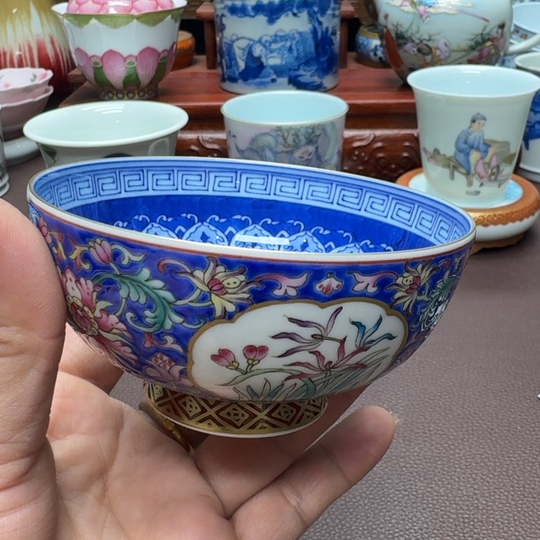 瓷片景德镇仿古手工制作精品展示